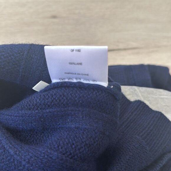 Maison Standard Flat Ribbed High Neck Sweater Navy S NWT IN PACKAGE - Picture 11 of 11